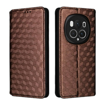 

Case for Honor Magic 6 Pro 5G 3D Pattern PU Leather Wallet Magnetic Closure Card Slots Holder