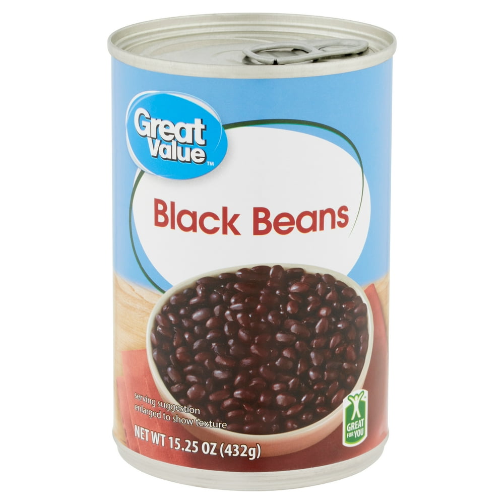 Great Value Black Beans, 15.25 oz