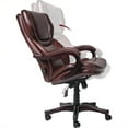 thumbnail image 3 of Kingfisher Lane Executive Office Chair in Brown Bonded Leather, 3 of 5