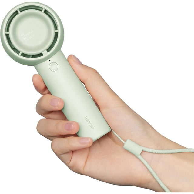 Mini Portable Fan-Bladeless Safe Design, Powerful Turbo Handheld Fan with 3 Speeds, USB Rechargeable, Small Pocket Design for Travel/Lash, Gifts For Girls/Women