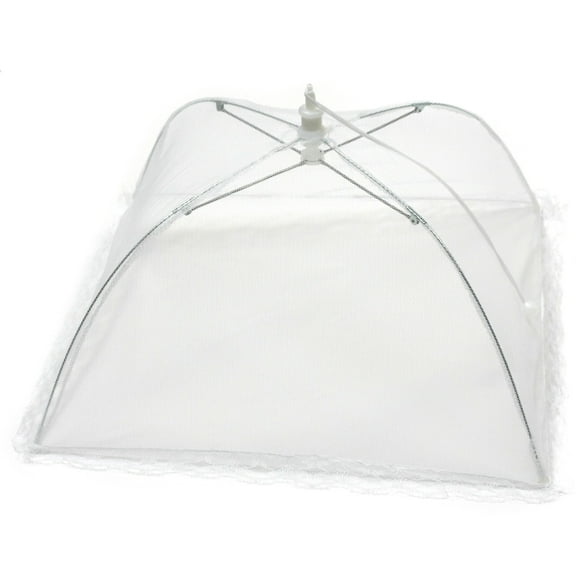 Chef Craft Classic Plastic Picnic Food Tent, 12 by 12 inch Diameter, White