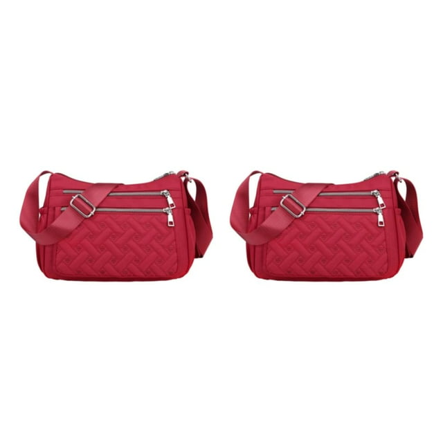 kurtrusly Premium Crossbody Bag For Fashionable And Practical Look Gift Messenger Bag winered 2Set