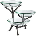 thumbnail image 4 of Kensington Hill Metal Branching 12" High 3-Tier Stand with Glass Bowls, 4 of 8