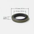 thumbnail image 5 of Seals Fuel Line Sealing Washers 3963983 Replacement for Cummins 12V 24V 5.9L 6.7L (12pcs), 5 of 5