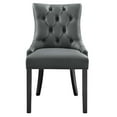 thumbnail image 6 of Modway Regent Tufted Vegan Leather Dining Chair in Gray, 6 of 8