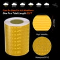 thumbnail image 3 of Unique Bargains Reflective Tape, 4' x 33 Ft Waterproof High Visibility Warning Safety Tape, Yellow, 3 of 6