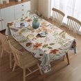 thumbnail image 2 of Fall Butterflies Squirrels Mushrooms Rectangle Tablecloth 60"x84",Waterproof Polyester Rectangle Table Cloth, Wipeable Spillproof Polyester Tablecloth for Dining, Camping, Indoor and Outdoor, 2 of 5
