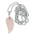 thumbnail image 5 of Collar con colgante de ala de ángel de piedras preciosas Cadena de plata de amatista natural Yuyangstore Collar de ala de ángulo, 5 of 5