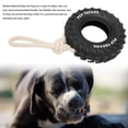 thumbnail image 4 of Dog Puzzle Toys,Dog Tire Chewing Toy Bite Resistant Treat Dispensing Rubber Aggressive Dog Tug Toy with Rope for Medium Large Dogs Improve Your Dog's Intelligence (Black), 4 of 9