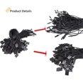thumbnail image 4 of 1000Pcs 7-inch Hang Tag String, Nylon Snap Lock Pin Loop Fastener Hook Ties for Clothes Tags, Price Tags, Shoes Snap Lock, Luggage Label, Easy and Fast to Attach(Black)$$Office, 4 of 5