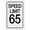 Warning Sign 3, variant on Speed Limit 55 Metal Sign 8"x12" Rust Free Aluminum - Indoor Outdoor Use for Fence Yard, Traffic Speed Sign