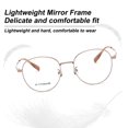 thumbnail image 4 of Gafas retro, gafas de moda redondas con marco de metal transparente, gafas unisex grandes de círculo vintage, 54 mm, 4 of 7