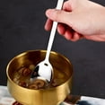 thumbnail image 2 of Monyance Korean Cutlery Stainless Steel Spoon Chopsticks Set for Home Kitchen(7.87X1.34X0.12Inches), 2 of 10