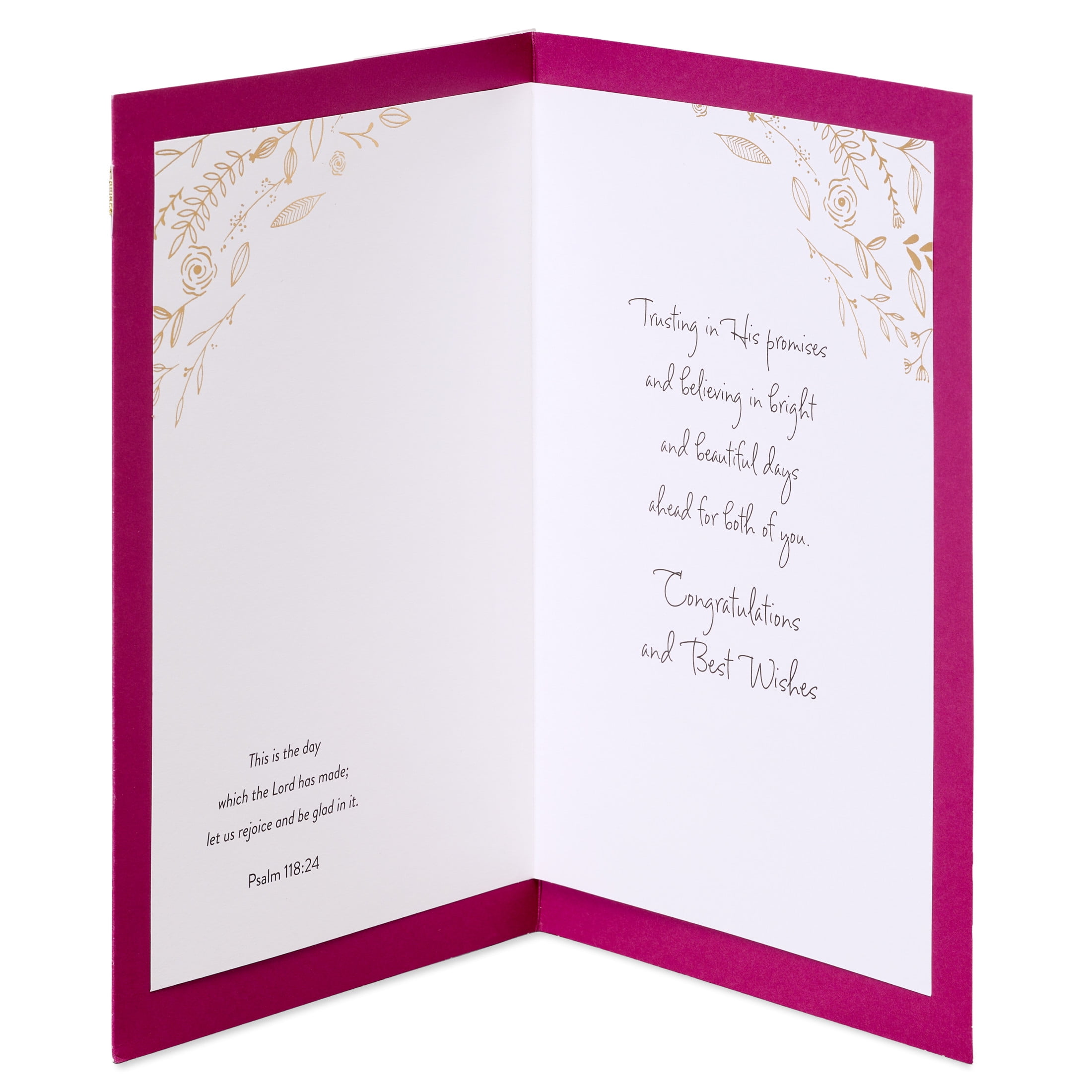 American Greetings Religious Wedding Card for Bride and Groom (Blessed Union)