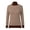 Coffee-01, variant on Sweaters for Women Stripe Neck Long Sleeve Lined Thick Knit Pullover Warm Fall Winter Top Black One Size