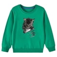 thumbnail image 4 of Teen Girls Sweatshirt Pullover Cute Printed Long Sleeves Sweatshirts Casual Crew Neck Fall Winter Pullover Tops Clothes Casual Comfy Fleece Jumper School Warm Girl Coat, 4 of 5