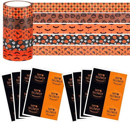 Whaline 24 Roll Holiday Washi Tape Set - Seasonal Designs For Scrapbooking, Journals, Crafts (16.4 Ft Each)