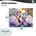 thumbnail image 4 of Stupell Industries Tropical Flamingo Love Pair Canvas Art, 48 x 36, by Shelly Craig, 4 of 8