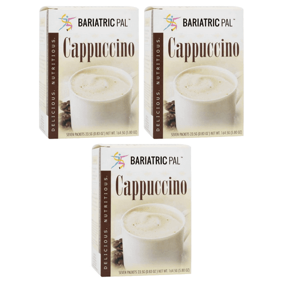BariatricPal Hot Cappuccino Protein Drink - Classic Size: 3-Pack