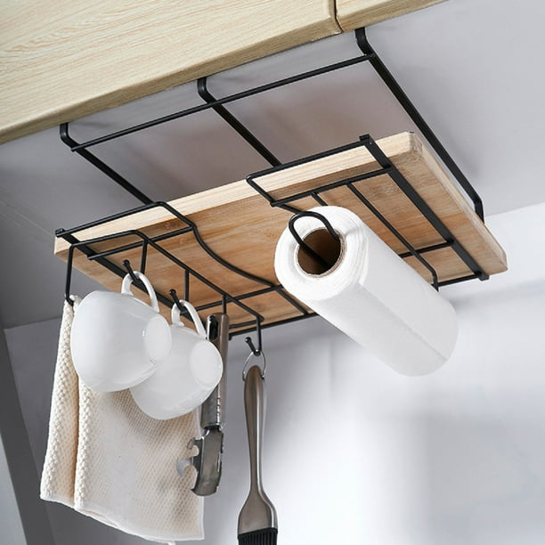 Under Shelf Hanging Iron Wire Basket Under Cabinet Storage, Home  Organization for Kitchen