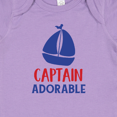 thumbnail image 4 of Inktastic Captain Adorable, Sail Boat, Sailing - Red Blue Boys Baby Bodysuit, 4 of 5