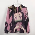 thumbnail image 5 of Kamado Nezuko Zip Up Hoodies Unisex Realistic 3D Print Sweatshirt Long Sleeve Hooded Jacket Coat M, 5 of 8