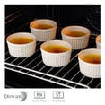 thumbnail image 4 of Ramekins DOWAN de porcelana apta para horno, 120 ml, para crema brulee, 4 of 5