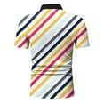 thumbnail image 3 of Vedolay Mens Summer Print Short Sleeve Turndown Neck Fashion Button Shirts,White M, 3 of 4