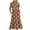 Brown, variant on Uaswgudfs ​2025 Women's Polka Dot Tiered Midi Dress - Retro-Inspired Short Sleeve & Summer Casual Effortless Style Red 2XL