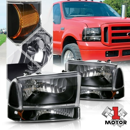 99 F350 Headlights >> Black Housing Headlight Amber Corner Signal For 99 04 Ford 99 F350 Headlights >> Black Housing Headlight Amber Corner Signal For 99 04 Ford