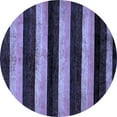 thumbnail image 1 of Ahgly Company Indoor Round Abstract Blue Modern Area Rugs, 5' Round, 1 of 4
