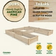 thumbnail image 5 of Greenes Fence Original Pine Raised Garden Bed, U-Shaped 8' x 8' x 10.5", 5 of 8