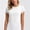 White, variant on WRFWUL Womens Cross Back Cutout Short Sleeve T Shirt Stylish Open Back Workout Top Casual Gym Yoga Running Tee