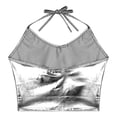 thumbnail image 5 of Bmisegm Tank Tops For Women Elegant Neck Tie Strap Sleek Sleeveless Camisole Regular Fit Waist Length For Casual Wear Summer Tops For Women White_001 L, 5 of 5