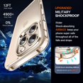 thumbnail image 4 of Funda Ivoler Clear para iPhone 16 Pro Max de 6.9 pulgadas con 2 cristales, 4 of 6