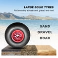 thumbnail image 3 of 80KG Loading Capacity Foldable Kayak Trolley Energy-saving Two-wheeled Carrier Cart, 3 of 8