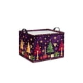thumbnail image 2 of Christmas Storage Basket for Gifts Empty Large Christmas Storage Bins，Fabric Laundry Baskets with Handle Xmas Collapsible Organizer Boxes for Home Office Gifts Toys Books(C2-1pcs), 2 of 4