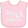 thumbnail image 3 of Inktastic Future Pilot Airplane Doodle Plane Boys or Girls Baby Bib, 3 of 4