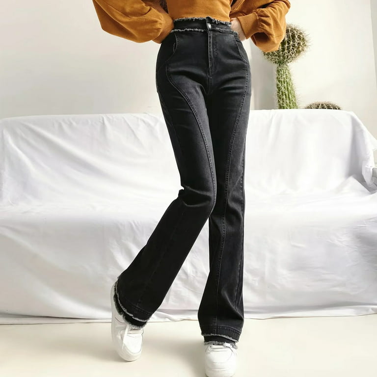 Ierhent Women Casual Pants Women's Skinny Fit High Rise Leggings(Grey,L)