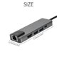 thumbnail image 4 of Hub USB tipo C 5 en 1, Hub USB C 4k a adaptador Lan Gigabit Ethernet Rj45, Compatible con cargador USB-c Pro 3, 4 of 5