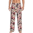 thumbnail image 2 of Lsque Guitar Skull rock Print Men's Pajama Pants, Lounge Pant - Comfortable Home Wear,Elastic Waistband, Stylish Design-X-Large, 2 of 9