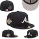 thumbnail image 1 of MLB Atlanta Braves Fitted Sombrero Hombres Mujeres Gorra De Béisbol Completa Cerrada Ajuste Hip Hop, 1 of 3