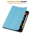 thumbnail image 4 of Allytechgroup iPad Pro 11 M4 2024 Case, Slim Flip Smart Cover Auto Sleep Wake with Pencil Holder Multi Angle Veiwing Stand Shockproof Case for Apple iPad Pro 11 inch 2024,Skyblue, 4 of 9