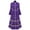 Purple, variant on Women's Clergy Robe Flared Sleeves Church Minister Liturgical Vestment Robes Black 3XL