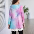 thumbnail image 3 of Mgmyaa Girls Fall Long Sleeve T-Shirt Tops with Lace Hem - Crew Neck Casual Sports Base Layer Size 4-15 Years, 3 of 5