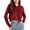 Wine, variant on Posijego Big Girls Athletic Hoodies Long Sleeve Hooded Cropped Sweatshirts Solid Color Casual Sports Tops with Pocket