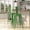 Green, variant on Merrick Lane 30" Metal Indoor-Outdoor Counter Stool with Vertical Slat Back and Integrated Footrest in Distressed Kelly Blue-Teal