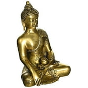 Buddha in The Bhumisparsha Mudra - Brass Statue