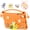 Orange, variant on Dteck Case for iPad Mini 5 Generation 2019/ Mini 4 3 2 1, Kids Shockproof Little Bee Pattern EVA Foam Lightweight Back Protective Tablet Cover, Pink