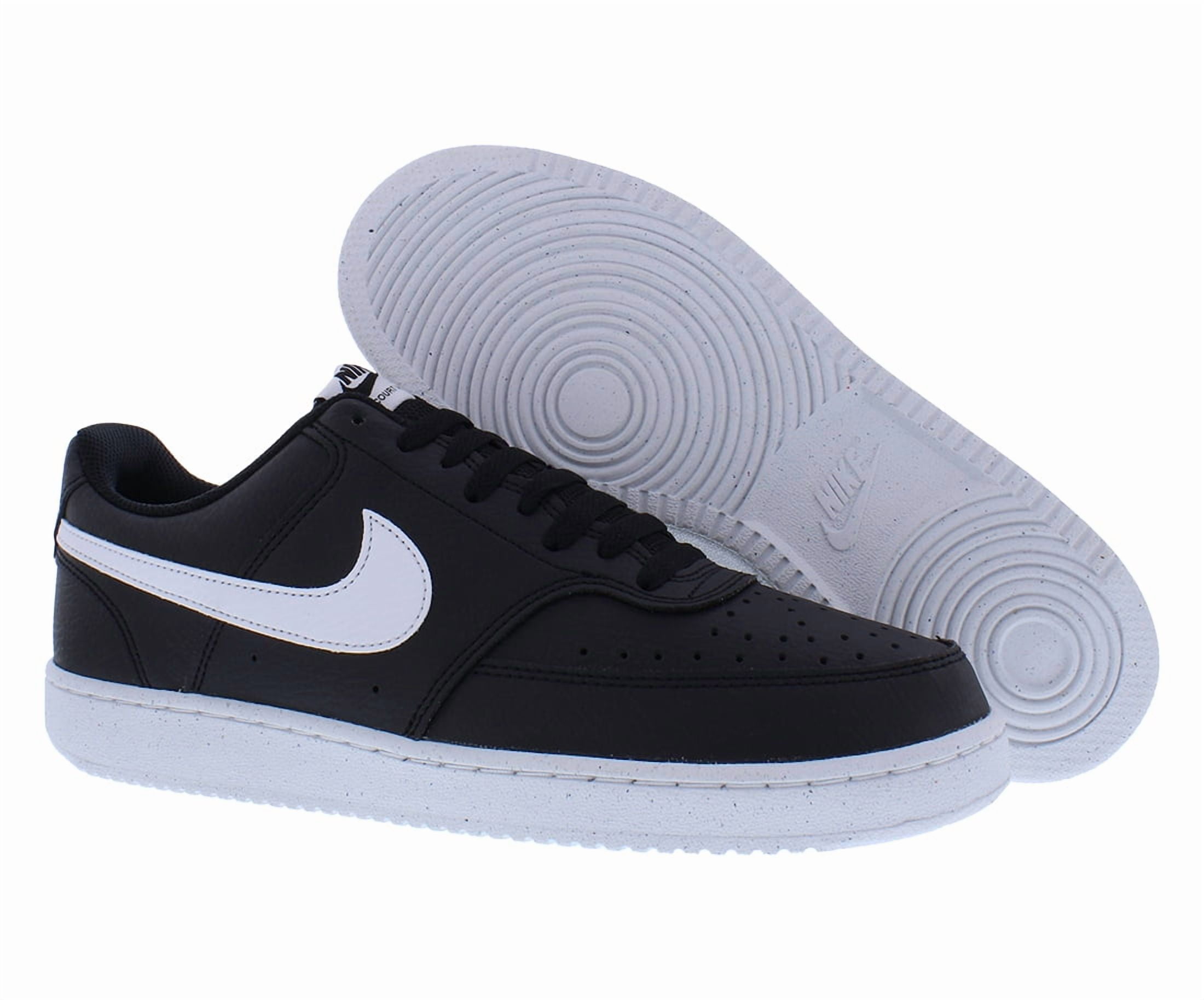 Nike Court Vision Next Nature Men's Low-Top Shoes Color: Black White Black Size: 9